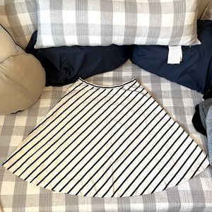 Ralph Lauren Black and White Stripe Skirt - Size 8